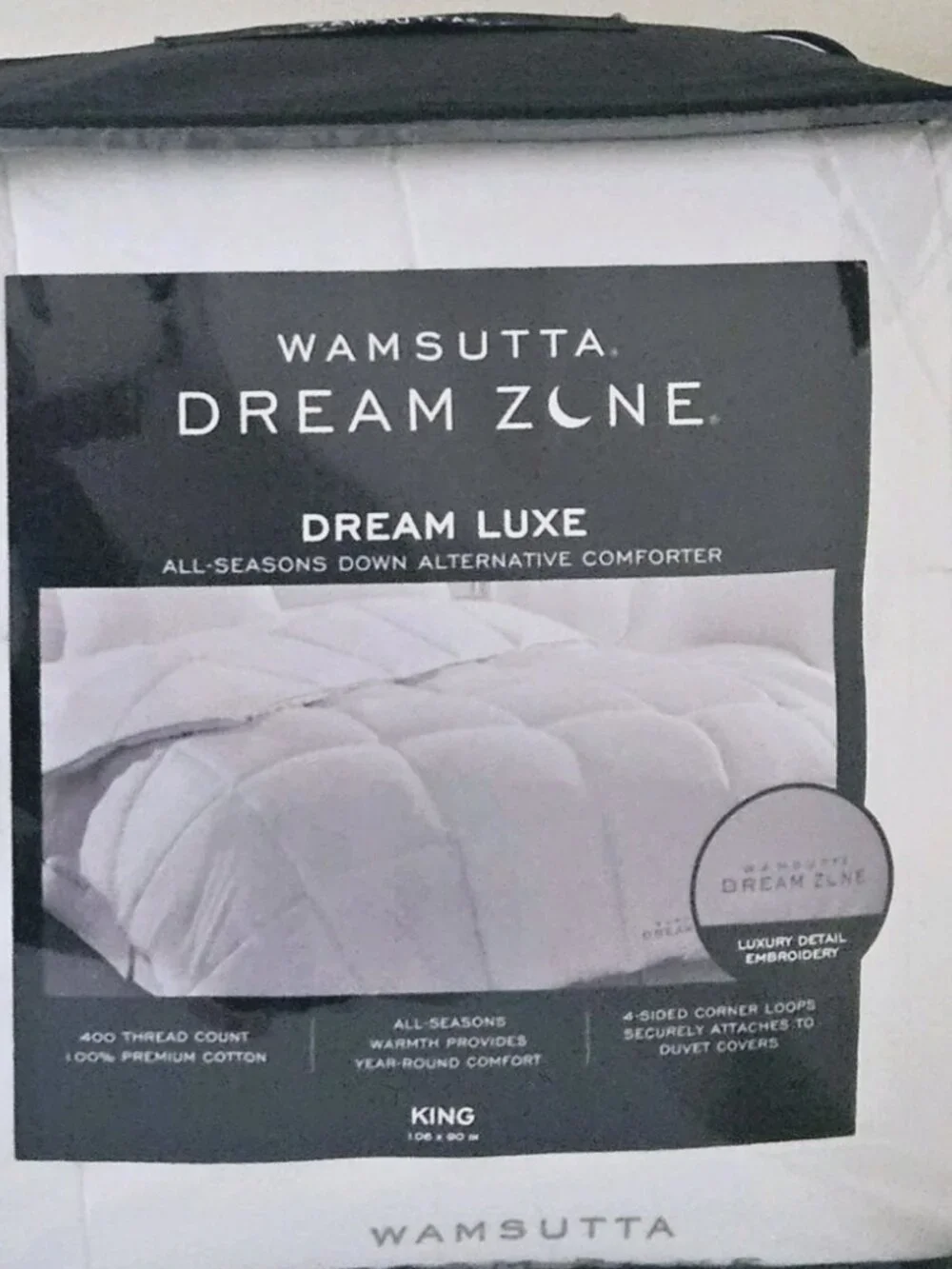 Wamsutta Dream Zone King Alternative Down Luxury Comforter All Seasons New